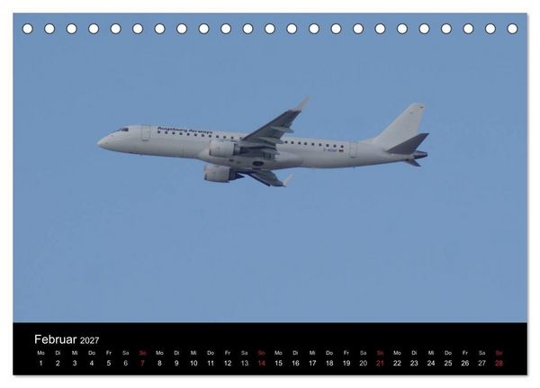 Produktbild: Deutsche Airlines (Tischkalender 2027 DIN A5 quer), CALVENDO Monatskalender