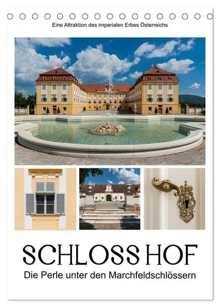 Produktbild: Schloss Hof &ndash; Die Perle unter den Marchfeldschl&ouml;ssern (Tischkalender 2026 DIN A5 hoch), CALVENDO Monatskalender