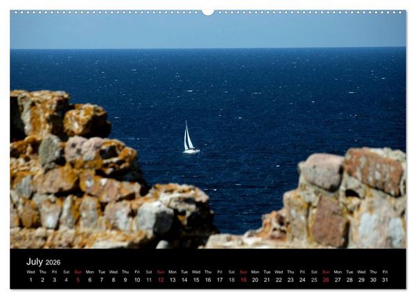 Produktbild: Bornholm - Denmark (High Quality Premium Wall Calendar 2026 DIN A2 landscape),CALVENDO 12 Month Wall Calendar