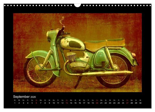 Produktbild: Motorrad Oldtimer (Wandkalender 2026 DIN A3 quer), CALVENDO Monatskalender