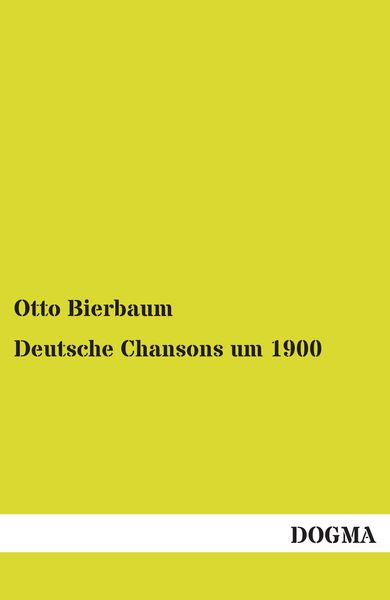 Produktbild: Deutsche Chansons um 1900