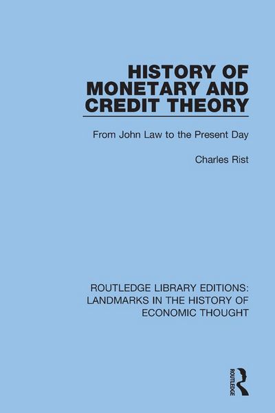 Produktbild: History of Monetary and Credit Theory
