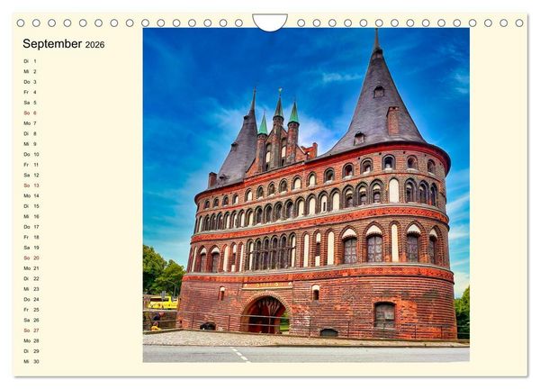 Produktbild: L&uuml;beck, Stadt auf der Insel (Wandkalender 2026 DIN A4 quer), CALVENDO Monatskalender