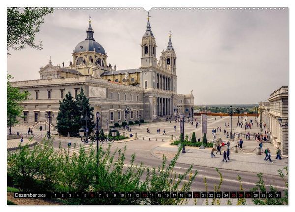Produktbild: Madrid entdecken (Wandkalender 2026 DIN A2 quer), CALVENDO Monatskalender