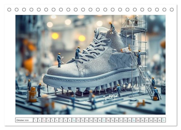 Produktbild: Zauberhafte Miniaturwelt (Tischkalender 2026 DIN A5 quer), CALVENDO Monatskalender