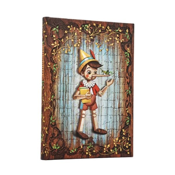 Produktbild: Notizbuch Carlo Collodi, Pinocchio Midi Unliniert