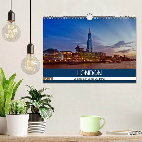 Produktbild: LONDON Willkommen in der Weltstadt (Wandkalender 2026 DIN A4 quer), CALVENDO Monatskalender