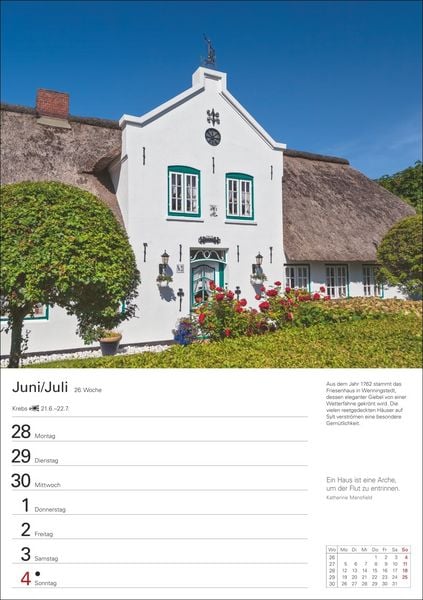 Produktbild: Sylt Wochenplaner 2027 - Eine Reise in 53 Bildern