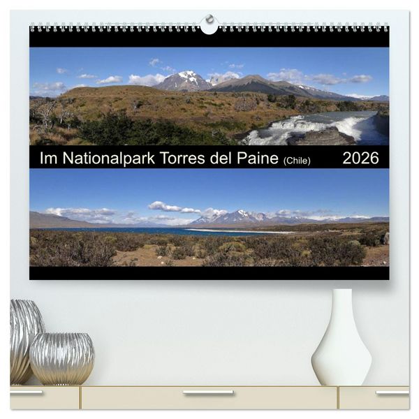 Produktbild: Im Nationalpark Torres del Paine (Chile) (hochwertiger Premium Wandkalender 2026 DIN A2 quer), Kunstdruck in Hochglanz