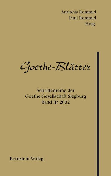 Produktbild: Goethe-Bl&auml;tter