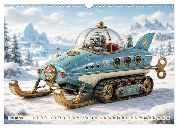 Produktbild: Die kleinen Helden aus Blech (Wandkalender 2027 DIN A3 quer), CALVENDO Monatskalender