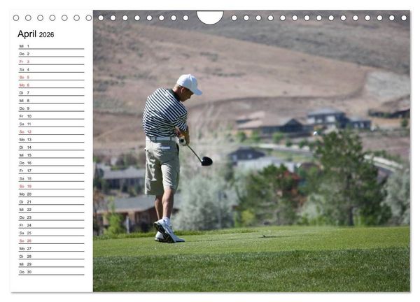 Produktbild: Abenteuer Golfspielen. Impressionen (Wandkalender 2026 DIN A4 quer), CALVENDO Monatskalender