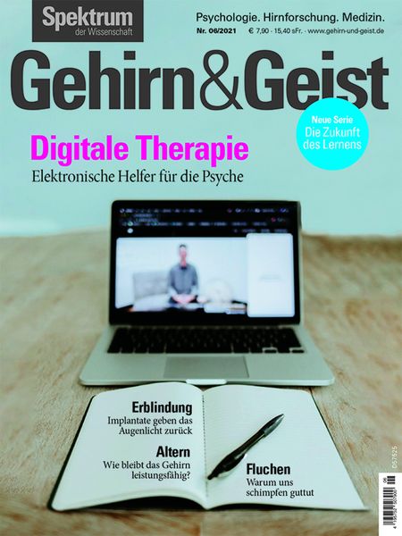 Produktbild: Gehirn&Geist 6/2021 Digitale Therapie