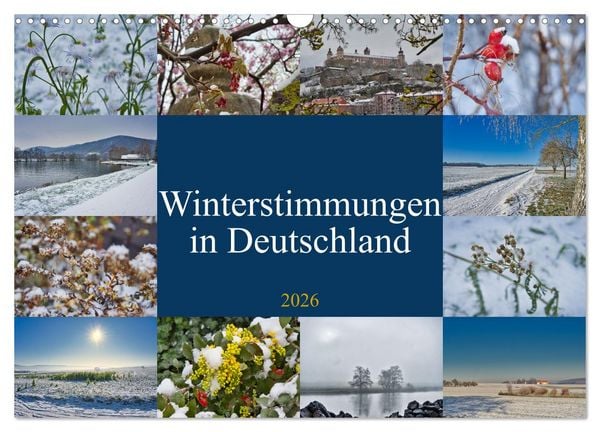 Produktbild: Winterstimmungen in Deutschland (Wandkalender 2026 DIN A3 quer), CALVENDO Monatskalender
