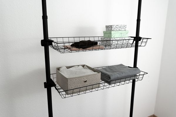 Produktbild: Korb Mod. Herkules Schwarz 2er Set, passend zum Teleskop-System Herkules