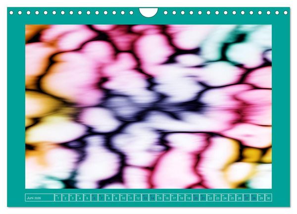 Produktbild: Farbenfrohe Marmorierungen (Wandkalender 2026 DIN A4 quer), CALVENDO Monatskalender