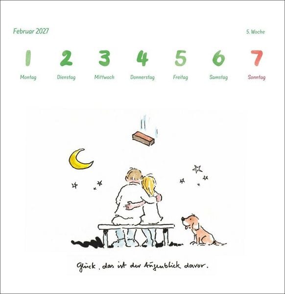 Produktbild: Helme Heine: Philosophisches Premium-Postkartenkalender 2027