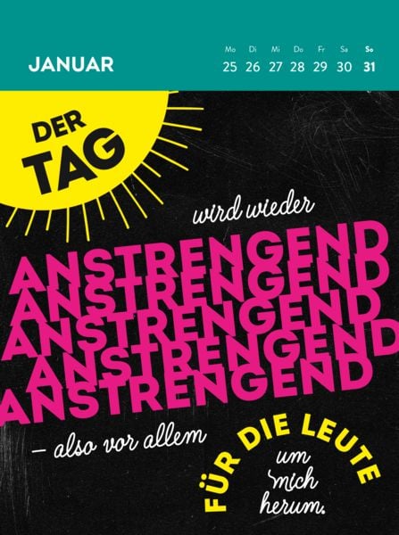 Produktbild: Wochenkalender 2027: Ich atme ein, ich raste aus