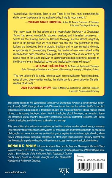 Produktbild: The Westminster Dictionary of Theological Terms, 2nd ed.