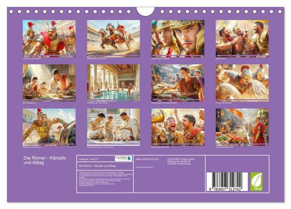 Produktbild: Die R&ouml;mer - K&auml;mpfe und Alltag (Wandkalender 2026 DIN A4 quer), CALVENDO Monatskalender