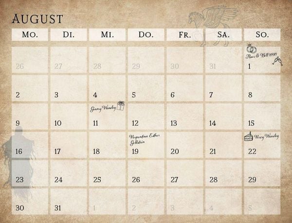 Produktbild: Der inoffizielle K&uuml;chenkalender f&uuml;r Harry Potter Fans 2027