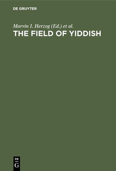 Produktbild: The field of yiddish
