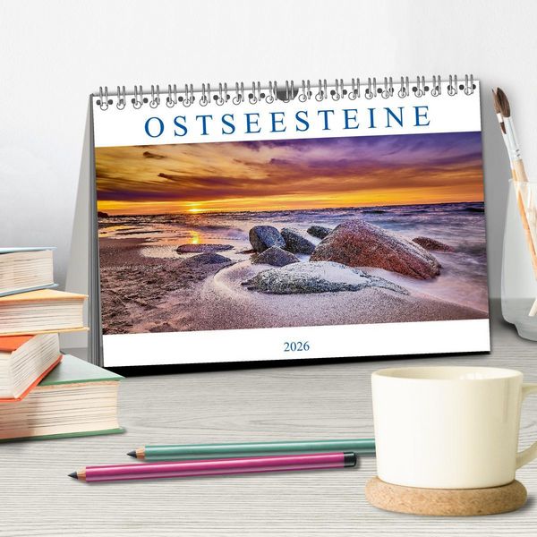Produktbild: Ostseesteine (Tischkalender 2026 DIN A5 quer), CALVENDO Monatskalender
