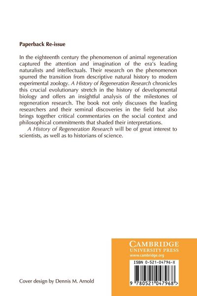 Produktbild: A History of Regeneration Research