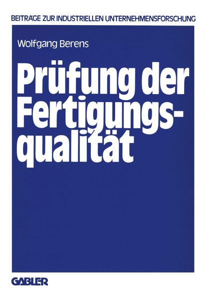 Produktbild: Pr&uuml;fung der Fertigungsqualit&auml;t