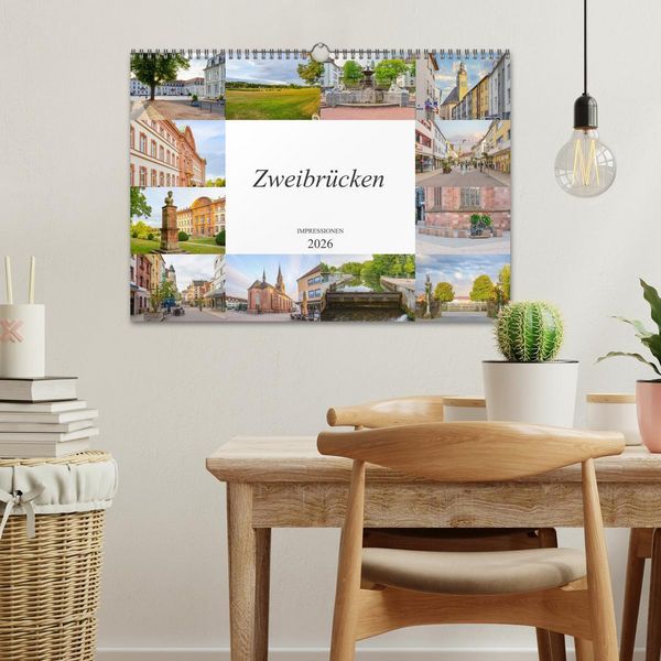Produktbild: Zweibr&uuml;cken Impressionen (Wandkalender 2026 DIN A3 quer), CALVENDO Monatskalender