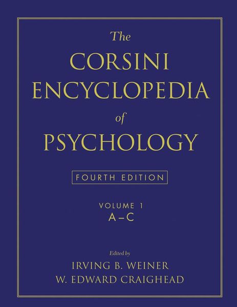 Produktbild: The Corsini Encyclopedia of Psychology, Volume 1