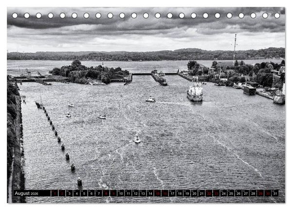 Produktbild: Ein Blick auf Kiel (Tischkalender 2026 DIN A5 quer), CALVENDO Monatskalender