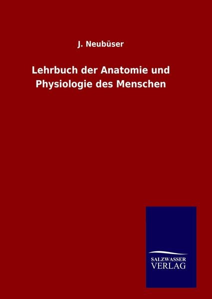Produktbild: Lehrbuch der Anatomie und Physiologie des Menschen
