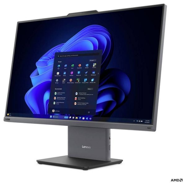 Produktbild: Lenovo All-in-One PC ThinkCentre neo55a 24 60.5 cm (23.8 Zoll) Full HD AMD Ryzen 5 220 4.9 GHz 16 GB RAM 512 GB SSD AMD AMD Radeon&trade; 740M Graphics