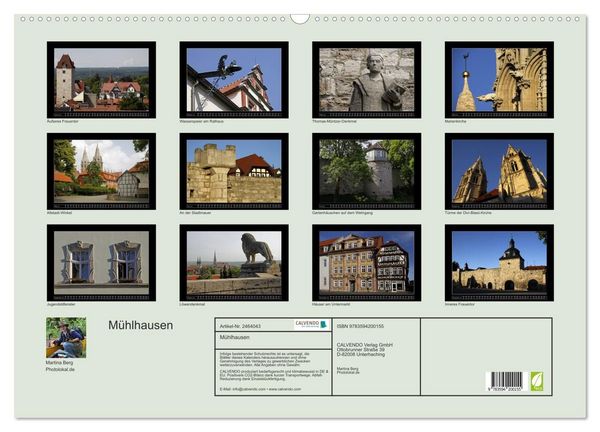 Produktbild: M&uuml;hlhausen (Wandkalender 2027 DIN A2 quer), CALVENDO Monatskalender