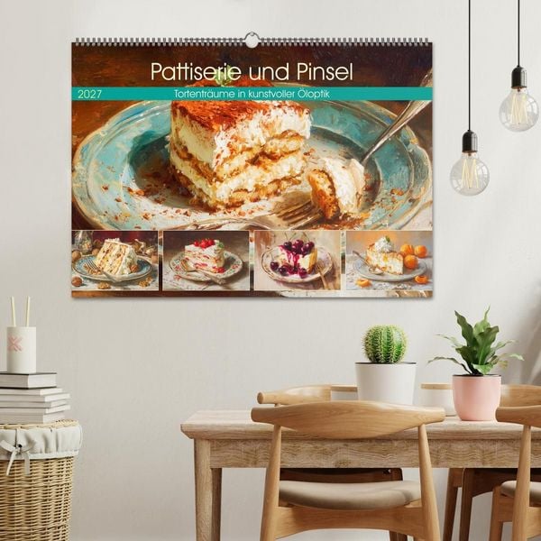 Produktbild: Pattiserie und Pinsel. Tortentr&auml;ume in kunstvoller &Ouml;loptik (Wandkalender 2027 DIN A2 quer), CALVENDO Monatskalender