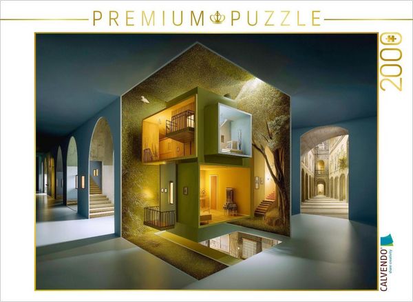 CALVENDO Puzzle Geometrie des Wohnens | 2000 Teile Lege-Größe 90x67cm Foto-Puzzle für glückliche Stunden