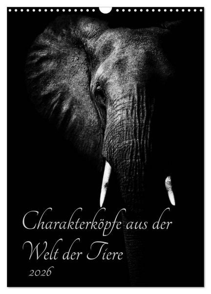 Produktbild: Charakterk&ouml;pfe aus der Welt der Tiere (Wandkalender 2026 DIN A3 hoch), CALVENDO Monatskalender