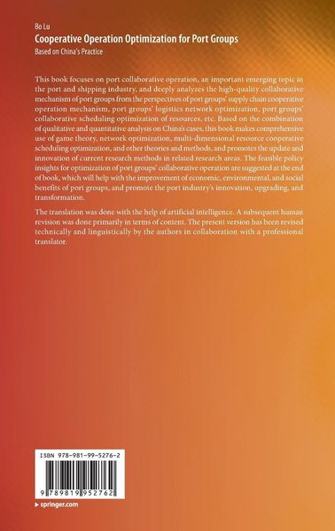 Produktbild: Cooperative Operation Optimization for Port Groups
