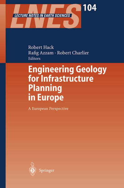 Produktbild: Engineering Geology for Infrastructure Planning in Europe
