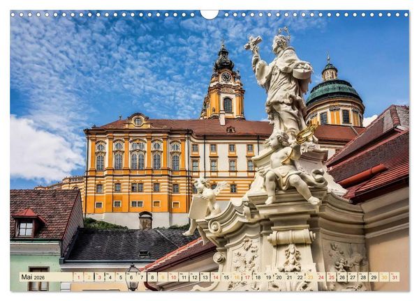 Produktbild: Europ&auml;ische Kl&ouml;ster - unverg&auml;ngliche Sch&ouml;nheiten (Wandkalender 2026 DIN A3 quer), CALVENDO Monatskalender