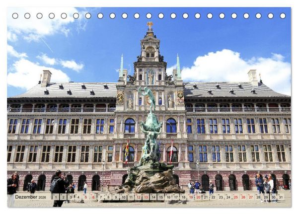 Produktbild: Antwerpen - Faszinierende Gro&szlig;stadt (Tischkalender 2026 DIN A5 quer), CALVENDO Monatskalender