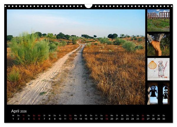 Produktbild: Via de la Plata - auf dem Jakobsweg von Sevilla nach Santiago (Wandkalender 2026 DIN A3 quer), CALVENDO Monatskalender
