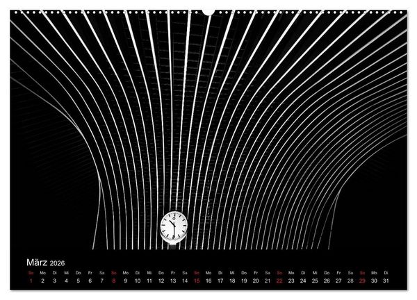 Produktbild: Black-Schwarz-Noir 2026 (Wandkalender 2026 DIN A2 quer), CALVENDO Monatskalender