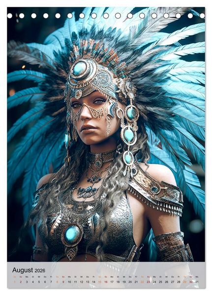 Produktbild: Fantasy Queens (Tischkalender 2026 DIN A5 hoch), CALVENDO Monatskalender
