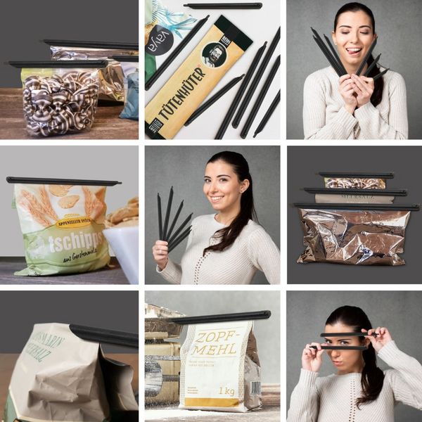 Produktbild: T&uuml;tenh&uuml;ter 6er Set schwarz