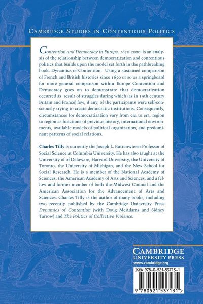 Produktbild: Contention and Democracy in Europe, 1650-2000