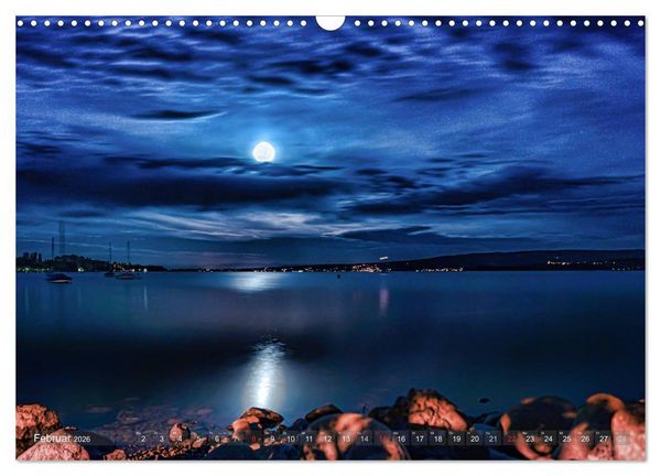 Produktbild: Bodensee zur blauen Stunde (Wandkalender 2026 DIN A3 quer), CALVENDO Monatskalender