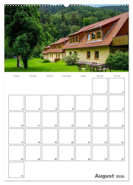 Produktbild: Ilsenburg im Harz - Terminplaner (Wandkalender 2026 DIN A2 hoch), CALVENDO Monatskalender