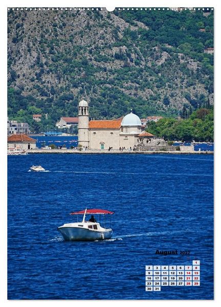 Produktbild: Kirchen rund um die Bucht von Kotor und in Budva (Wandkalender 2027 DIN A2 hoch), CALVENDO Monatskalender